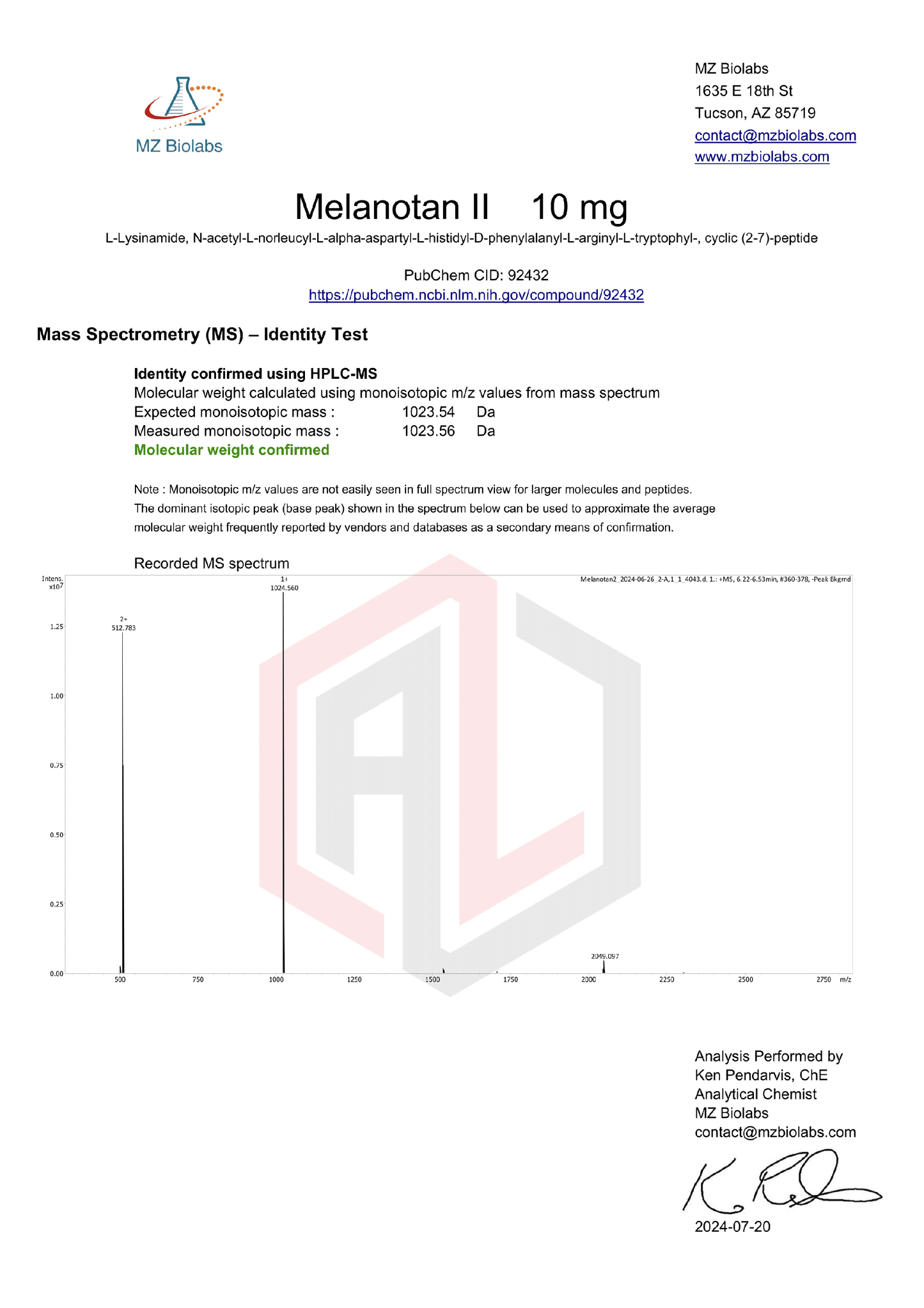 🧬 Melanotan-2 (MT2) 10MG