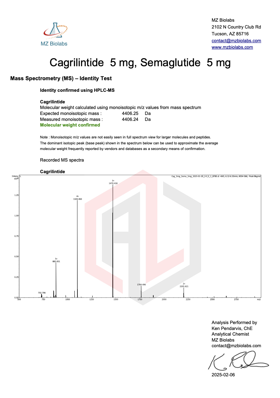 🧬 Cagrilintide 5MG, Semaglutide 5MG (Blend)