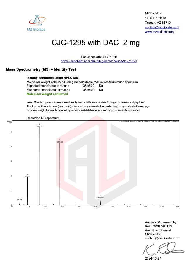 CJC-1295 DAC 2MG