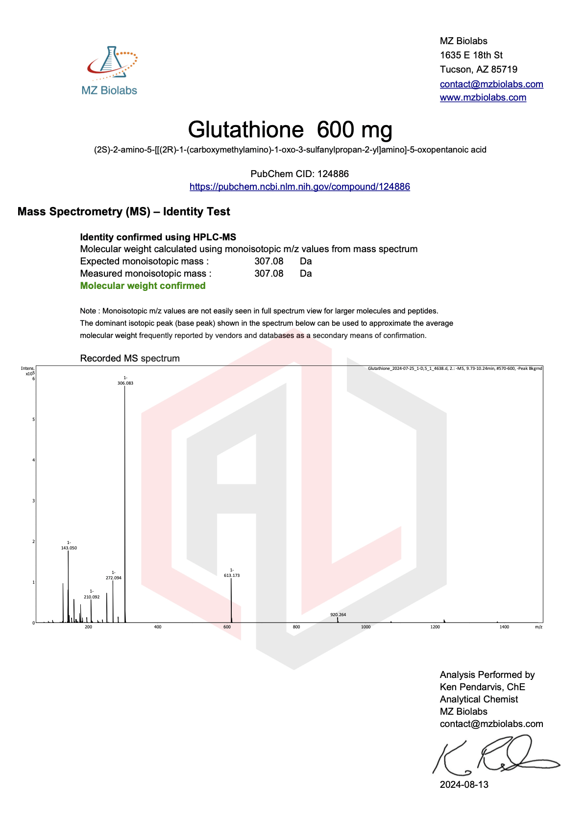 Glutathione 600MG